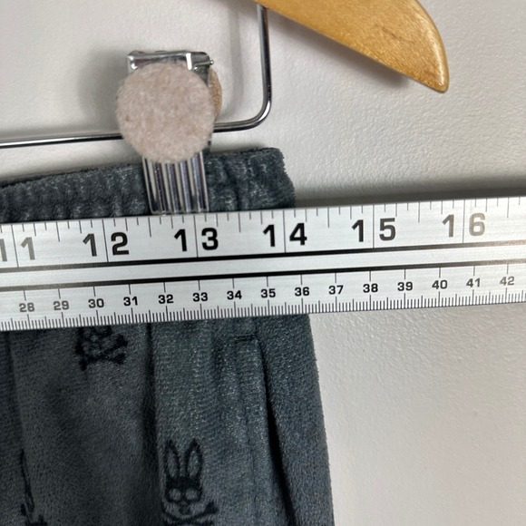 Psycho Bunny Grey Fleece Pants Mens Size Small Loungewear Sweatpants Cozy Sleep - Picture 10 of 16